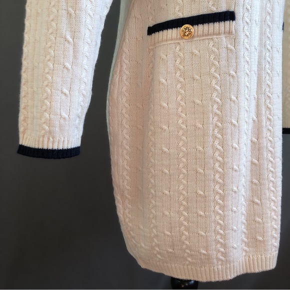 Vintage 90s Cable Knit Sweater Dress - Picture 4 of 8